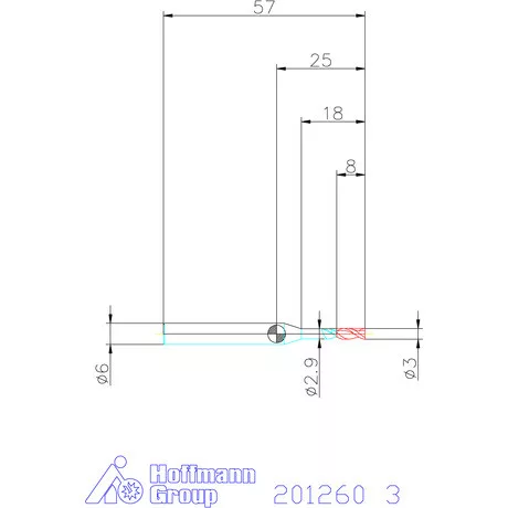 Garant Garant Master Alu VHM szármaró DIN 6535 HA 3 mm