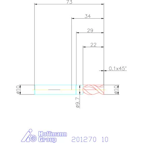 Garant VHM maró DIN 6535 HA 10 mm