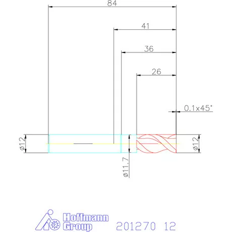 Garant VHM maró DIN 6535 HA 12 mm