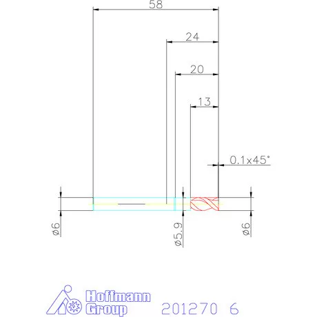 Garant VHM maró DIN 6535 HA 6 mm