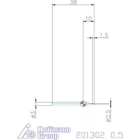 Garant VHM maró 0,5 mm