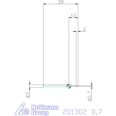 Garant VHM maró 0,7 mm