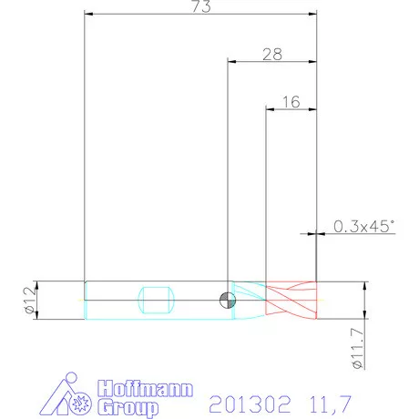 Garant VHM maró 11,7 mm
