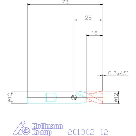Garant VHM maró 12 mm
