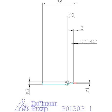 Garant VHM maró 1 mm