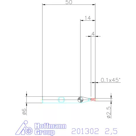 Garant VHM maró 2,5 mm