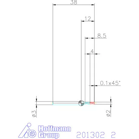 Garant VHM maró 2 mm