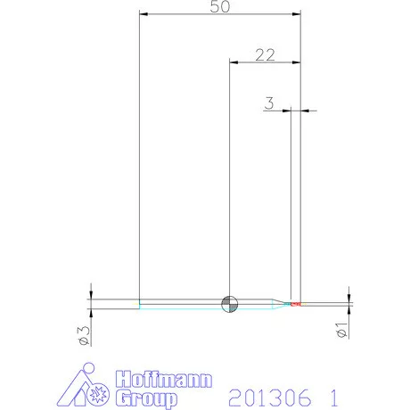 Garant VHM maró 1 mm