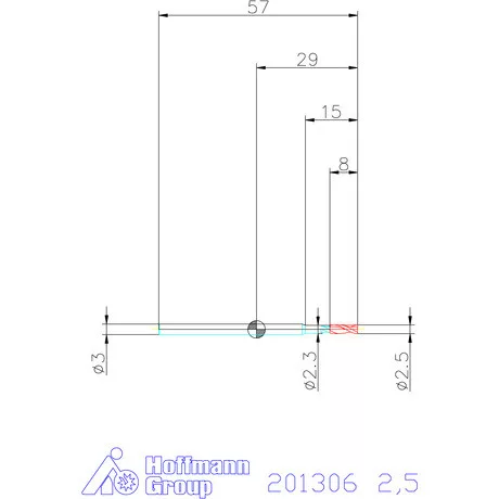 Garant VHM maró 2,5 mm