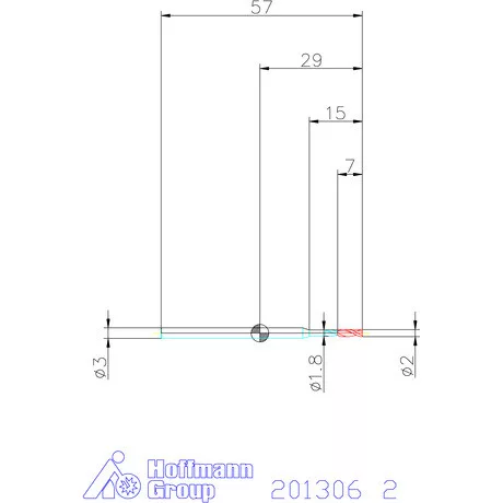 Garant VHM maró 2 mm