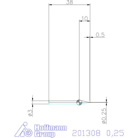 Garant VHM maró 0,25 mm