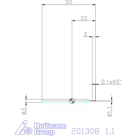 Garant VHM maró 1,1 mm