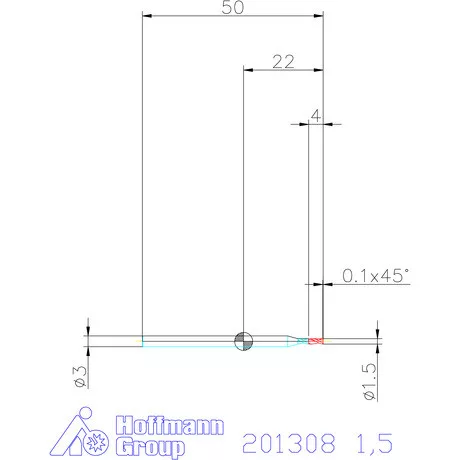 Garant VHM maró 1,5 mm