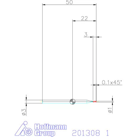 Garant VHM maró 1 mm