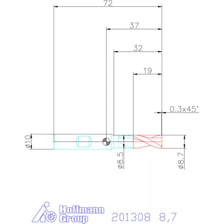 Garant VHM maró 8,7 mm