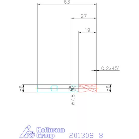 Garant VHM maró 8 mm