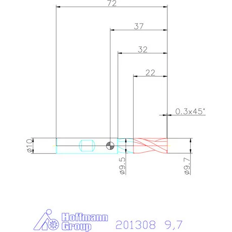 Garant VHM maró 9,7 mm