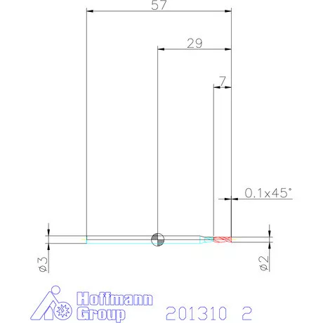 Holex VHM maró 2 mm