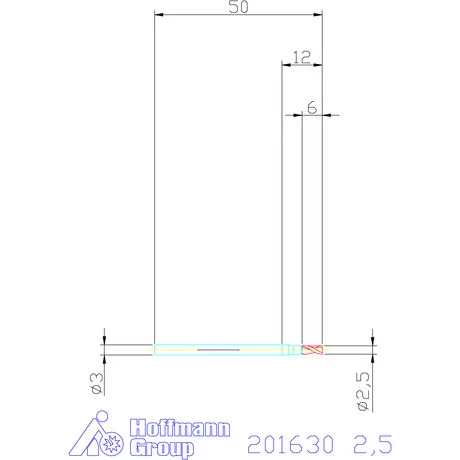Garant VHM maró 2,5 mm
