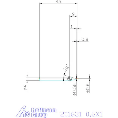 Garant Garant Diabolo VHM mikromaró 0,6X1 mm