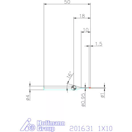 Garant Garant Diabolo VHM mikromaró 1X10 mm