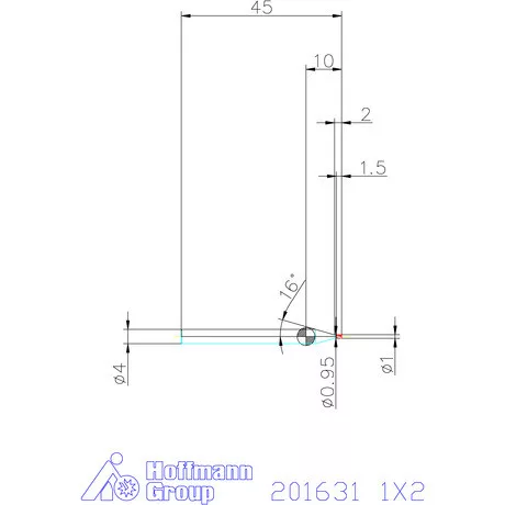 Garant Garant Diabolo VHM mikromaró 1X2 mm