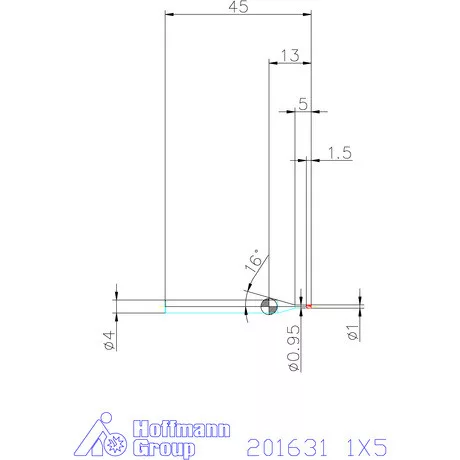 Garant Garant Diabolo VHM mikromaró 1X5 mm