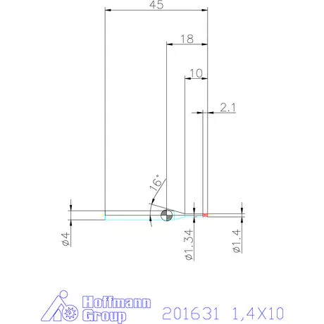 Garant Garant Diabolo VHM mikromaró 1,4X10 mm