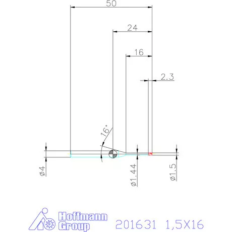 Garant Garant Diabolo VHM mikromaró 1,5X16 mm