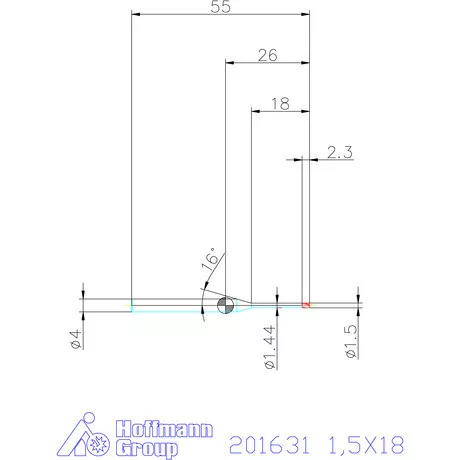 Garant Garant Diabolo VHM mikromaró 1,5X18 mm