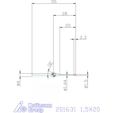 Garant Garant Diabolo VHM mikromaró 1,5X20 mm