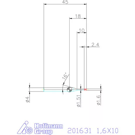 Garant Garant Diabolo VHM mikromaró 1,6X10 mm