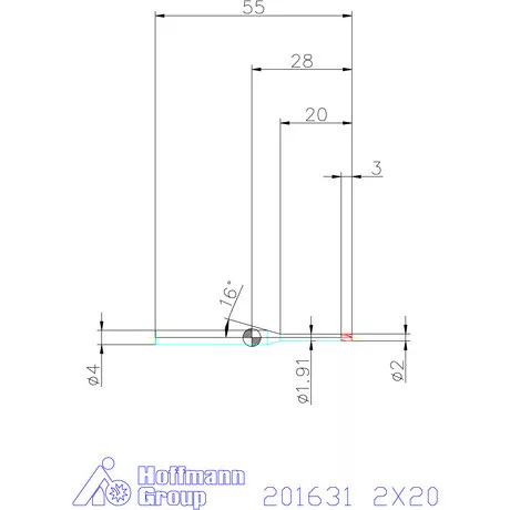 Garant Garant Diabolo VHM mikromaró 2X20 mm