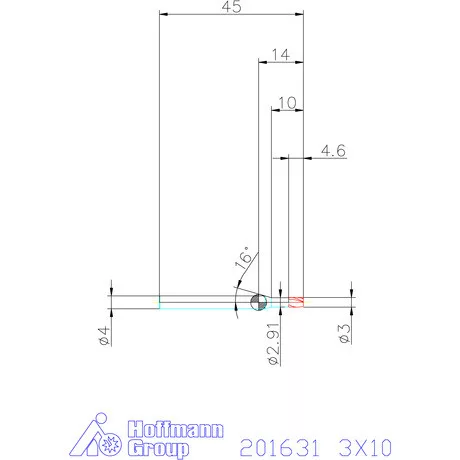 Garant Garant Diabolo VHM mikromaró 3X10 mm