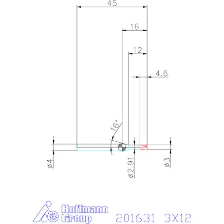 Garant Garant Diabolo VHM mikromaró 3X12 mm