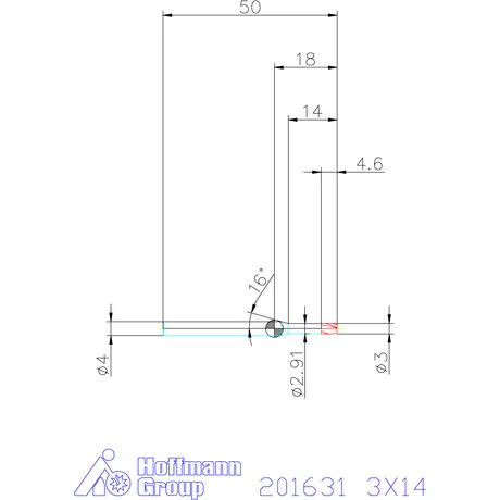 Garant Garant Diabolo VHM mikromaró 3X14 mm