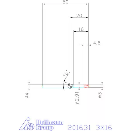 Garant Garant Diabolo VHM mikromaró 3X16 mm