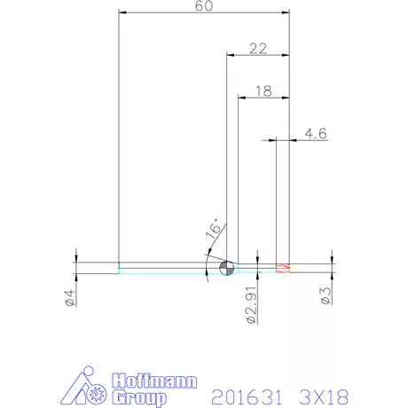 Garant Garant Diabolo VHM mikromaró 3X18 mm
