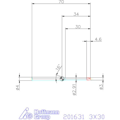 Garant Garant Diabolo VHM mikromaró 3X30 mm