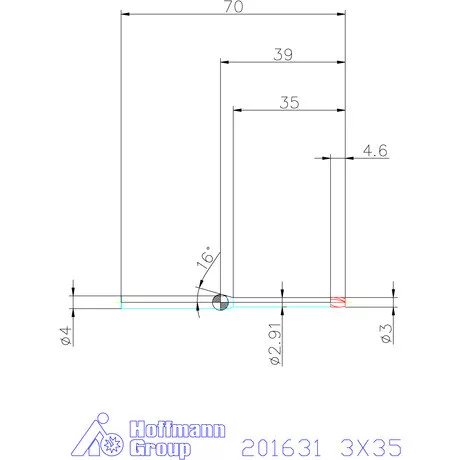 Garant Garant Diabolo VHM mikromaró 3X35 mm