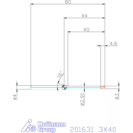 Garant Garant Diabolo VHM mikromaró 3X40 mm