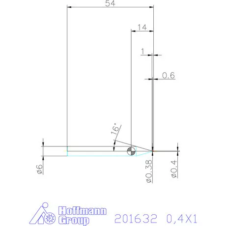 Garant Garant Diabolo VHM mikromaró 0,4X1 mm