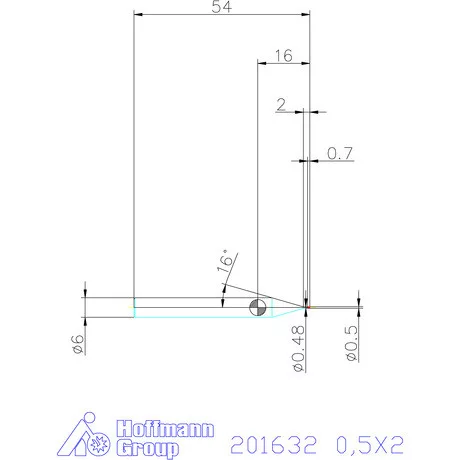 Garant Garant Diabolo VHM mikromaró 0,5X2 mm
