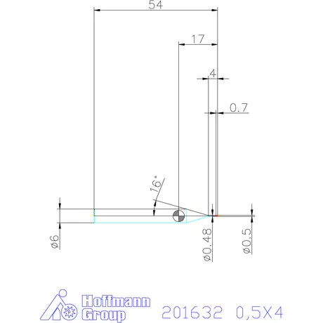 Garant Garant Diabolo VHM mikromaró 0,5X4 mm