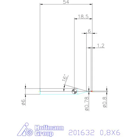 Garant Garant Diabolo VHM mikromaró 0,8X6 mm