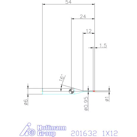 Garant Garant Diabolo VHM mikromaró 1X12 mm