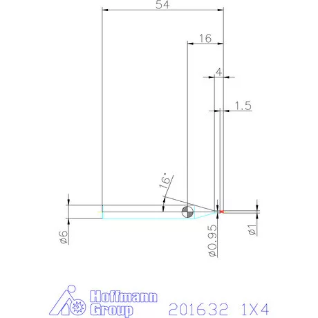 Garant Garant Diabolo VHM mikromaró 1X4 mm
