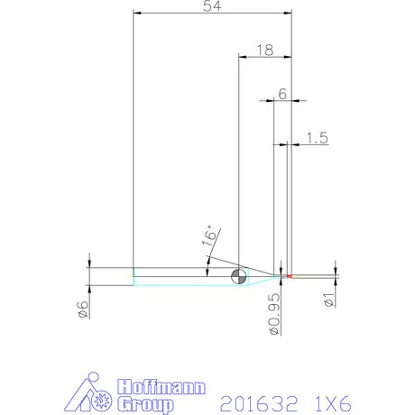 Garant Garant Diabolo VHM mikromaró 1X6 mm