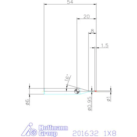 Garant Garant Diabolo VHM mikromaró 1X8 mm