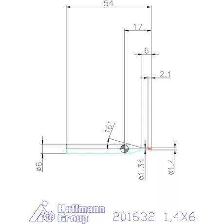 Garant Garant Diabolo VHM mikromaró 1,4X6 mm